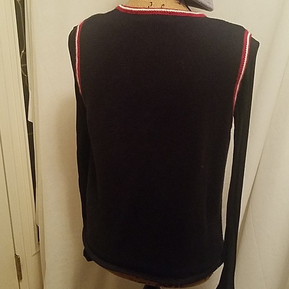 CHRISTMAS VEST W/ 6 STOCKINGS-BLACK - Picture 4 of 8